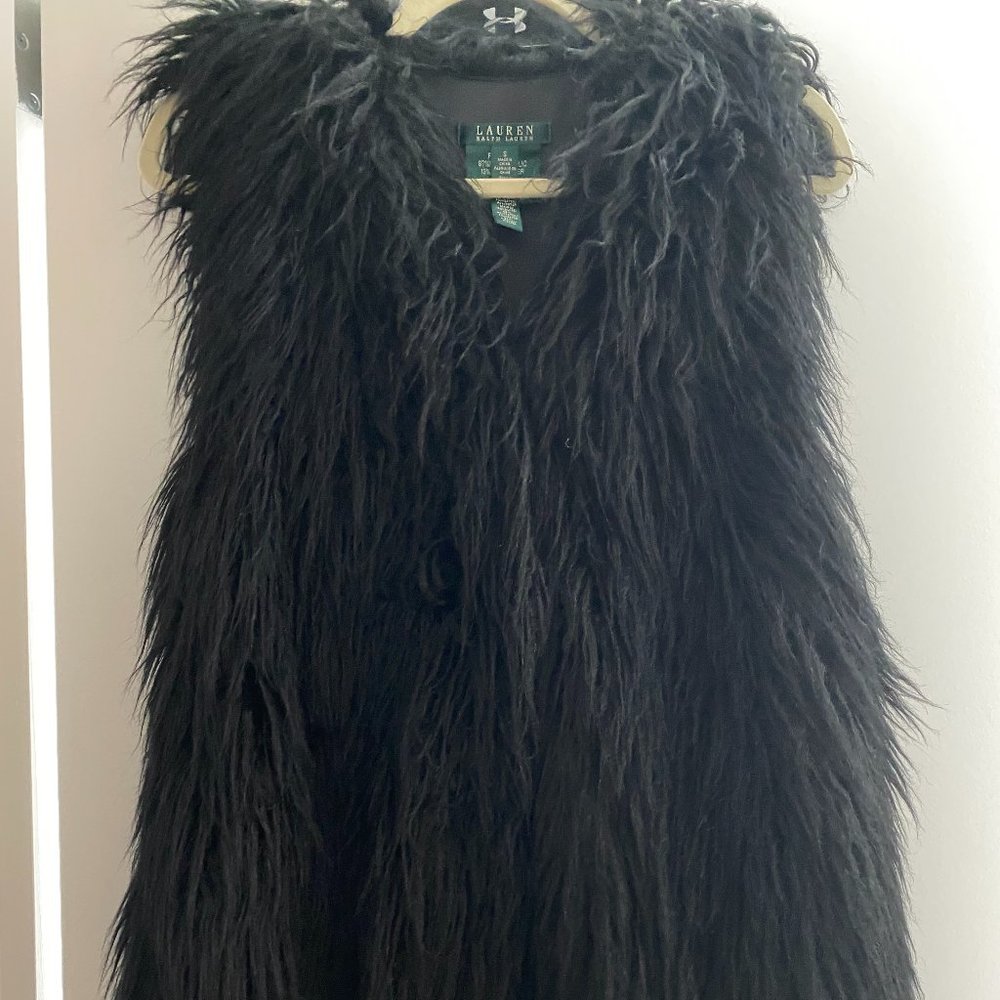 Faux Shearling Vest - Ralkph Lauren